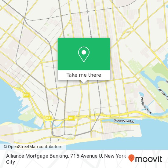 Mapa de Alliance Mortgage Banking, 715 Avenue U