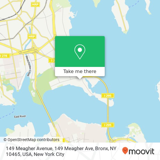 149 Meagher Avenue, 149 Meagher Ave, Bronx, NY 10465, USA map