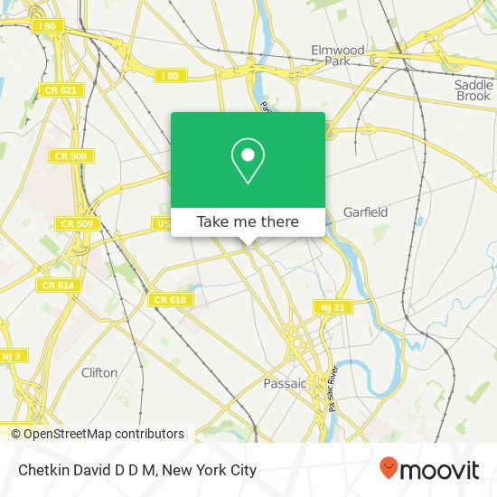 Mapa de Chetkin David D D M, 246 Clifton Ave