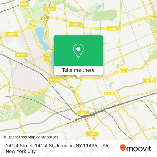Mapa de 141st Street, 141st St, Jamaica, NY 11435, USA