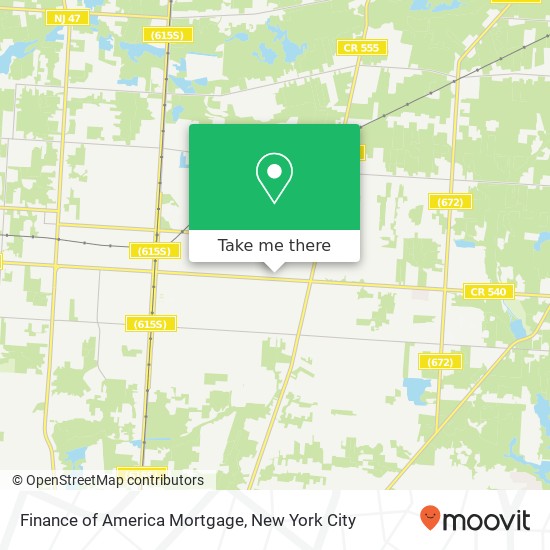 Mapa de Finance of America Mortgage, 1120 E Landis Ave