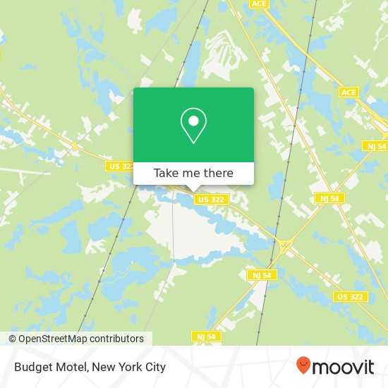 Mapa de Budget Motel, 37 E Black Horse Pike