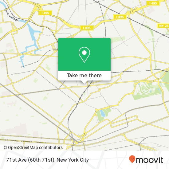 Mapa de 71st Ave (60th 71st), Ridgewood, NY 11385