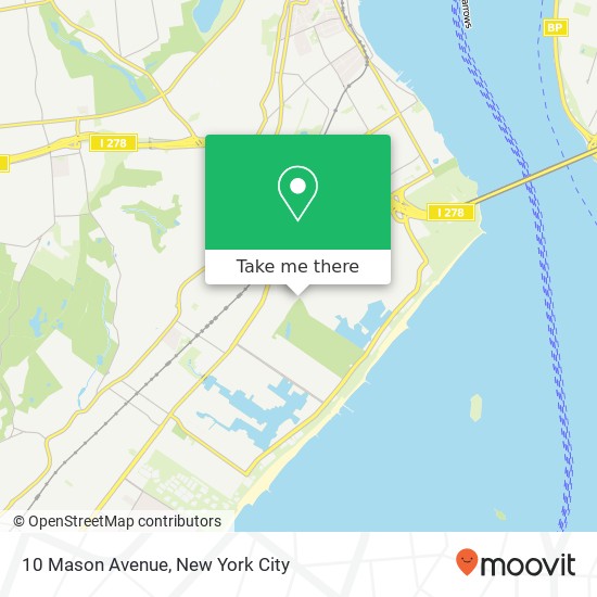 Mapa de 10 Mason Avenue, 10 Mason Ave, Staten Island, NY 10305, USA