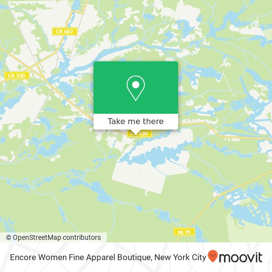 Mapa de Encore Women Fine Apparel Boutique, 558 Lakehurst Rd