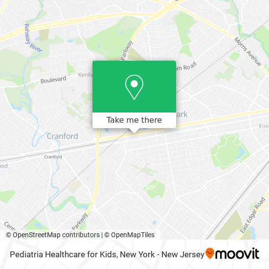 Pediatria Healthcare for Kids map