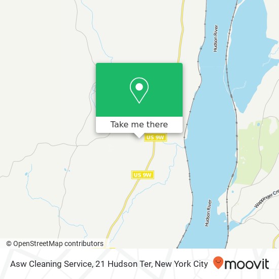 Asw Cleaning Service, 21 Hudson Ter map