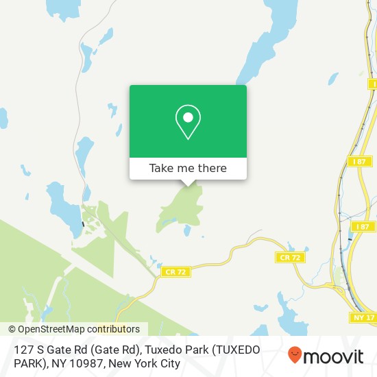 127 S Gate Rd (Gate Rd), Tuxedo Park (TUXEDO PARK), NY 10987 map