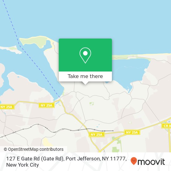 127 E Gate Rd (Gate Rd), Port Jefferson, NY 11777 map