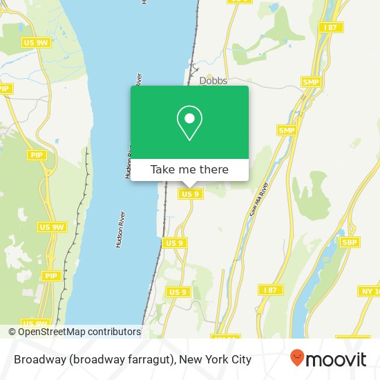 Mapa de Broadway (broadway farragut), Hastings-on-Hudson, NY 10706