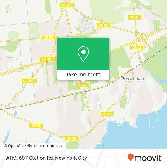 Mapa de ATM, 607 Station Rd