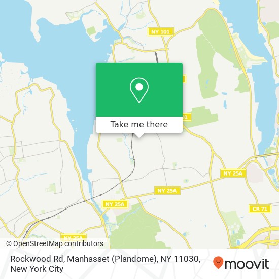 Mapa de Rockwood Rd, Manhasset (Plandome), NY 11030