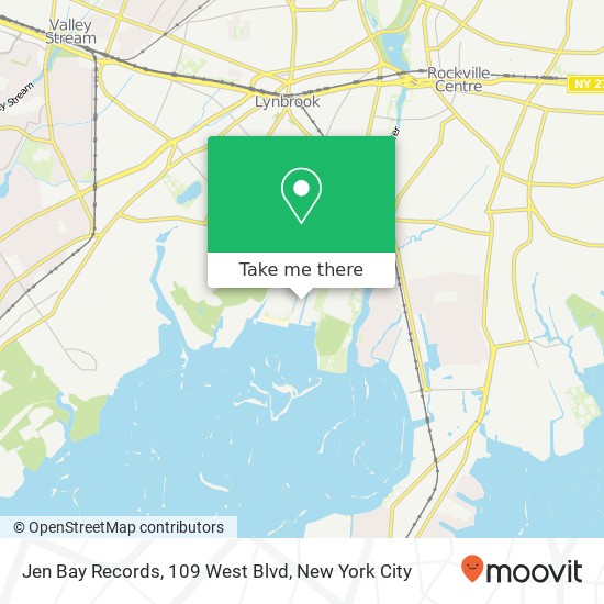 Mapa de Jen Bay Records, 109 West Blvd