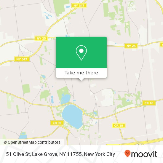 Mapa de 51 Olive St, Lake Grove, NY 11755
