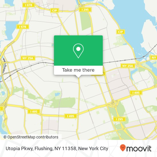 Mapa de Utopia Pkwy, Flushing, NY 11358