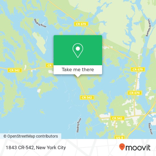 Mapa de 1843 CR-542, Egg Harbor City, NJ 08215