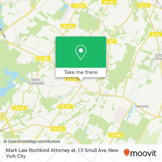 Mapa de Mark Law Rochkind Attorney at, 15 Smull Ave