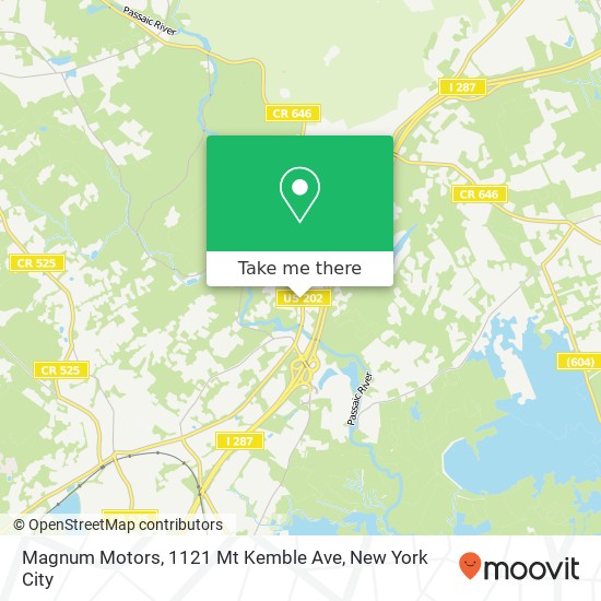 Magnum Motors, 1121 Mt Kemble Ave map