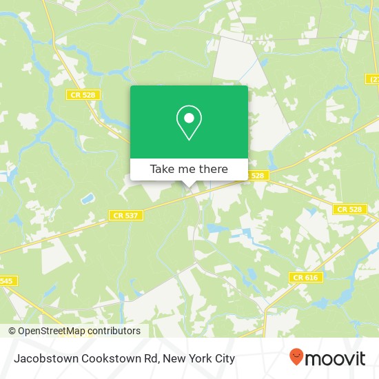 Mapa de Jacobstown Cookstown Rd, Wrightstown (JACOBSTOWN), NJ 08562