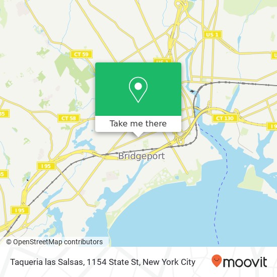 Mapa de Taqueria las Salsas, 1154 State St