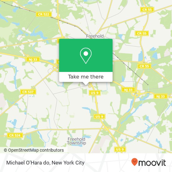 Mapa de Michael O'Hara do, 55 Schanck Rd