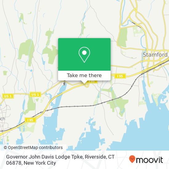 Mapa de Governor John Davis Lodge Tpke, Riverside, CT 06878