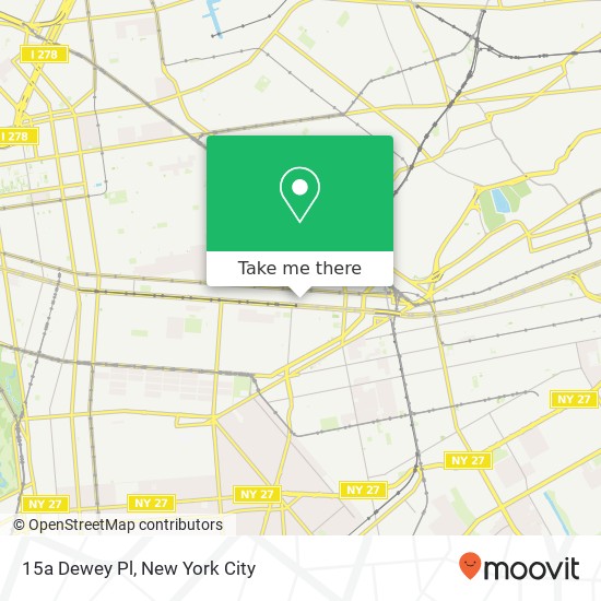 Mapa de 15a Dewey Pl, Brooklyn, NY 11233