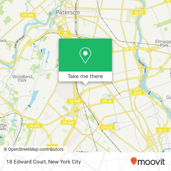 18 Edward Court, 18 Edward Ct, Clifton, NJ 07011, USA map