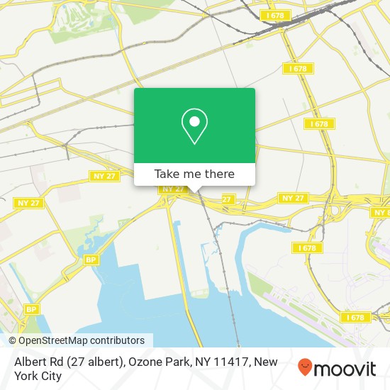 Mapa de Albert Rd (27 albert), Ozone Park, NY 11417