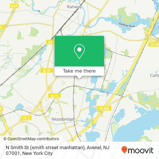 N Smith St (smith street manhattan), Avenel, NJ 07001 map