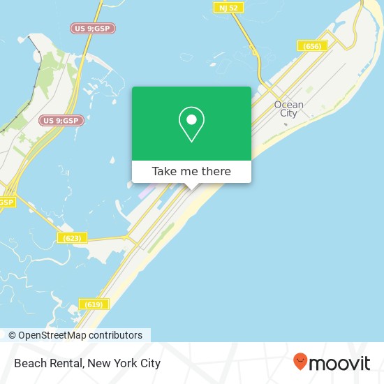 Beach Rental map