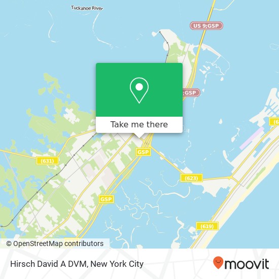 Hirsch David A DVM, 40 Roosevelt Blvd map