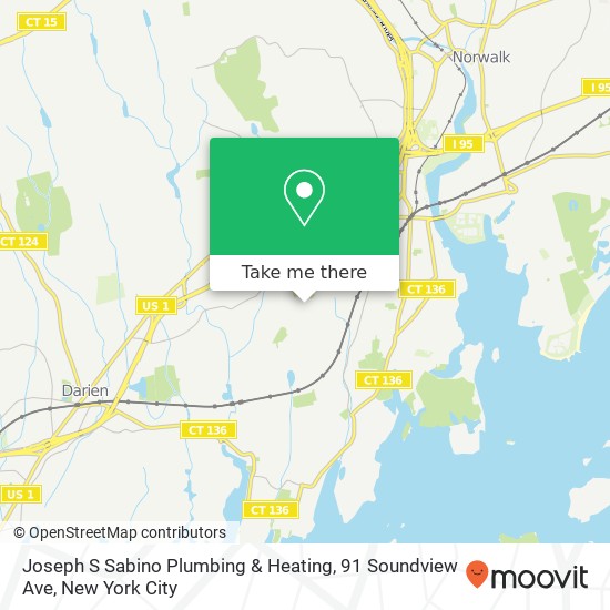 Joseph S Sabino Plumbing & Heating, 91 Soundview Ave map