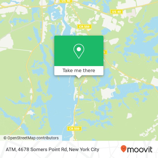 Mapa de ATM, 4678 Somers Point Rd