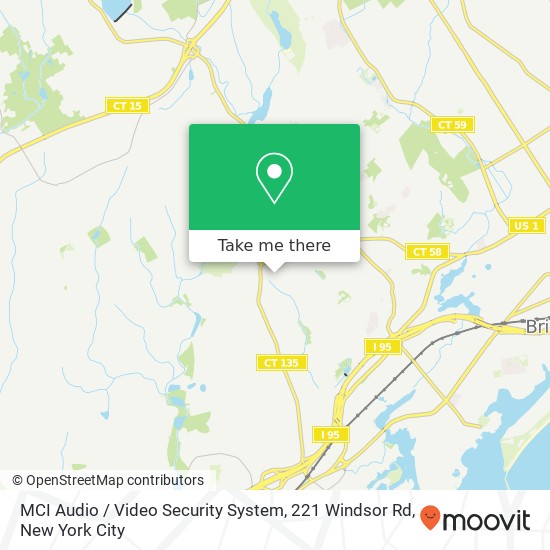Mapa de MCI Audio / Video Security System, 221 Windsor Rd