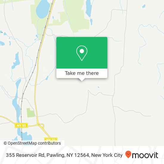 Mapa de 355 Reservoir Rd, Pawling, NY 12564