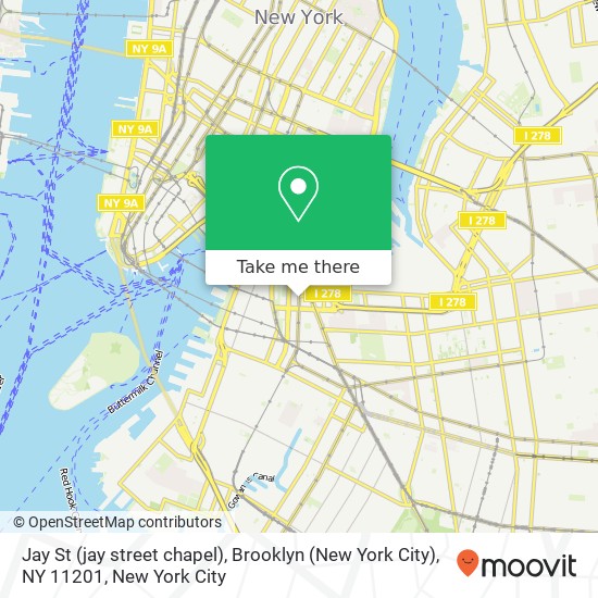 Jay St (jay street chapel), Brooklyn (New York City), NY 11201 map