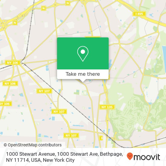 1000 Stewart Avenue, 1000 Stewart Ave, Bethpage, NY 11714, USA map