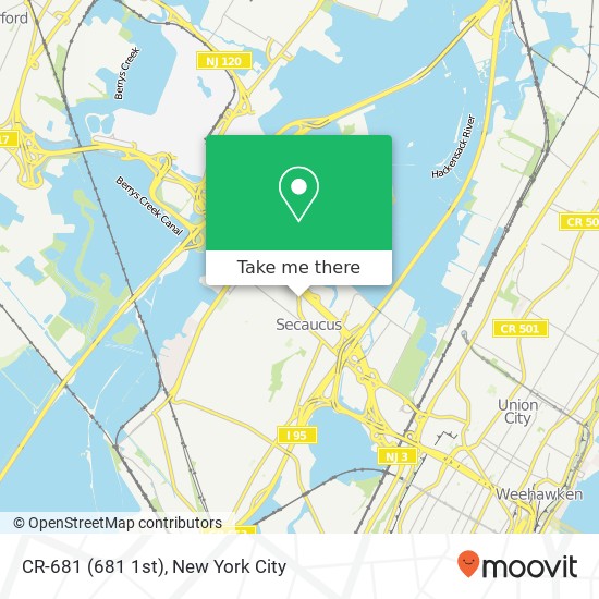 CR-681 (681 1st), Secaucus, NJ 07094 map