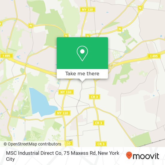 Mapa de MSC Industrial Direct Co, 75 Maxess Rd