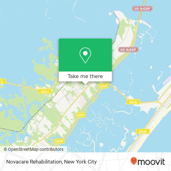 Mapa de Novacare Rehabilitation, 210 Route US 9 S