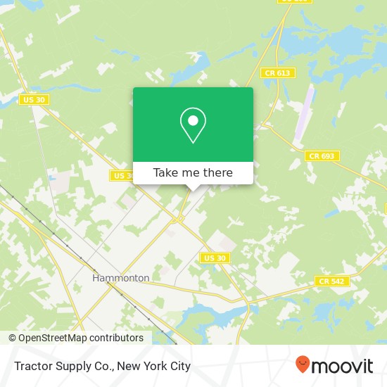 Tractor Supply Co., 70 Route 206 map