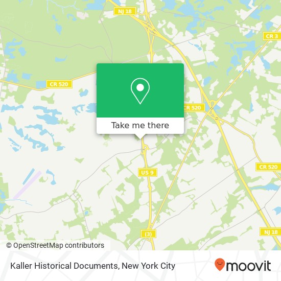 Kaller Historical Documents map