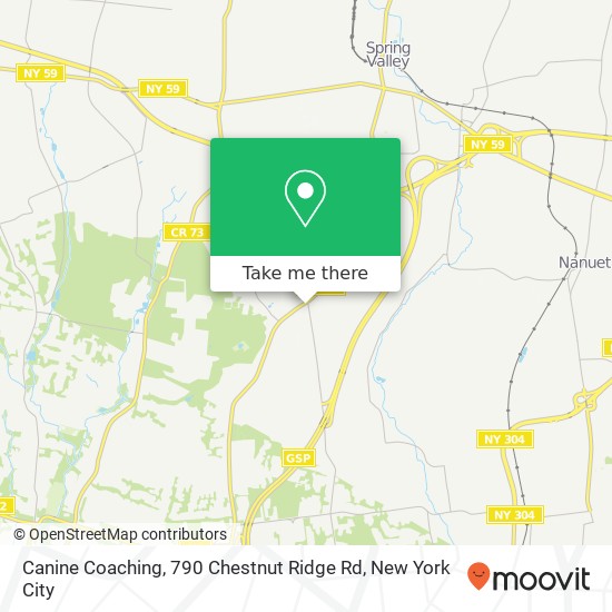 Mapa de Canine Coaching, 790 Chestnut Ridge Rd