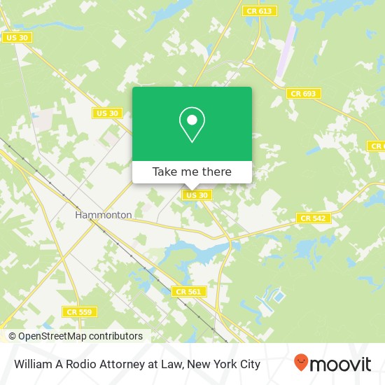 William A Rodio Attorney at Law, 256 S White Horse Pike map