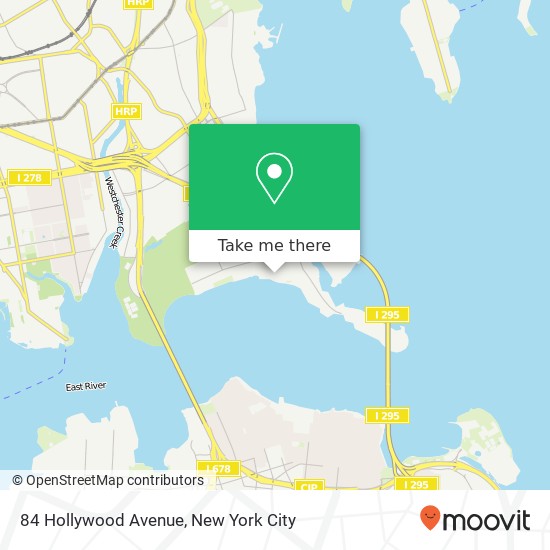 84 Hollywood Avenue, 84 Hollywood Ave, Bronx, NY 10465, USA map