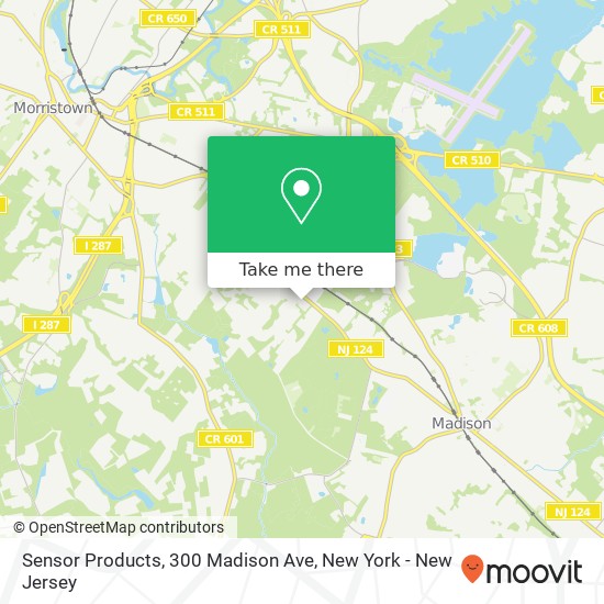 Mapa de Sensor Products, 300 Madison Ave