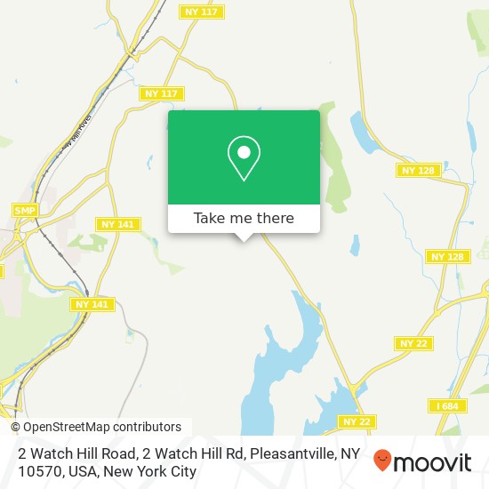 Mapa de 2 Watch Hill Road, 2 Watch Hill Rd, Pleasantville, NY 10570, USA