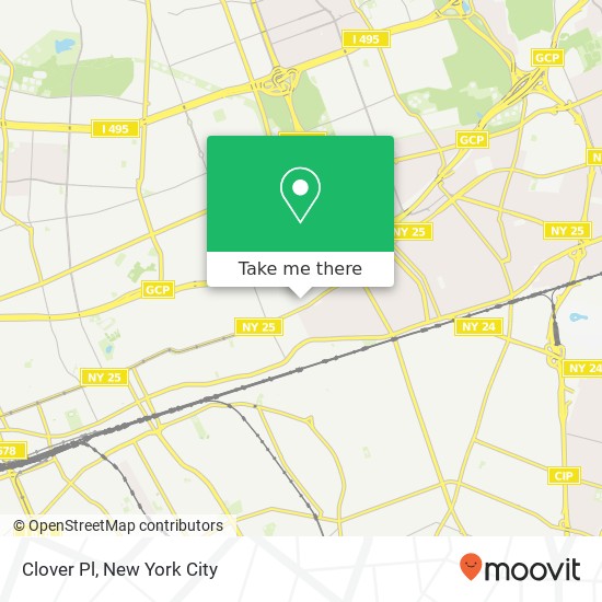 Mapa de Clover Pl, Hollis (New York City), NY 11423