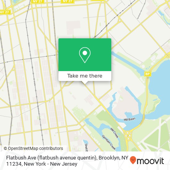 Flatbush Ave (flatbush avenue quentin), Brooklyn, NY 11234 map